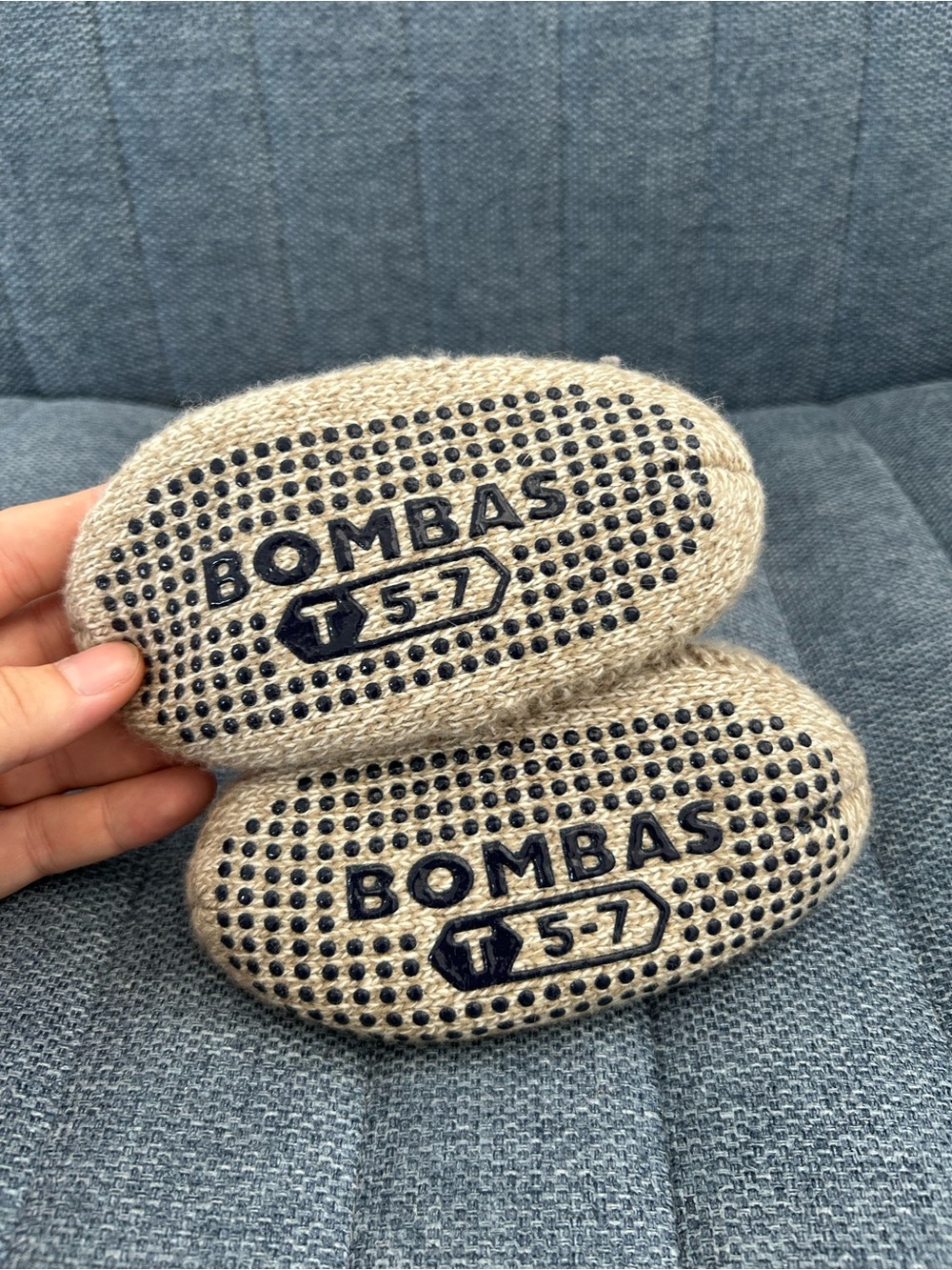 Bombas Toddler Gripper Slipper (T1) - Picture 4 of 5